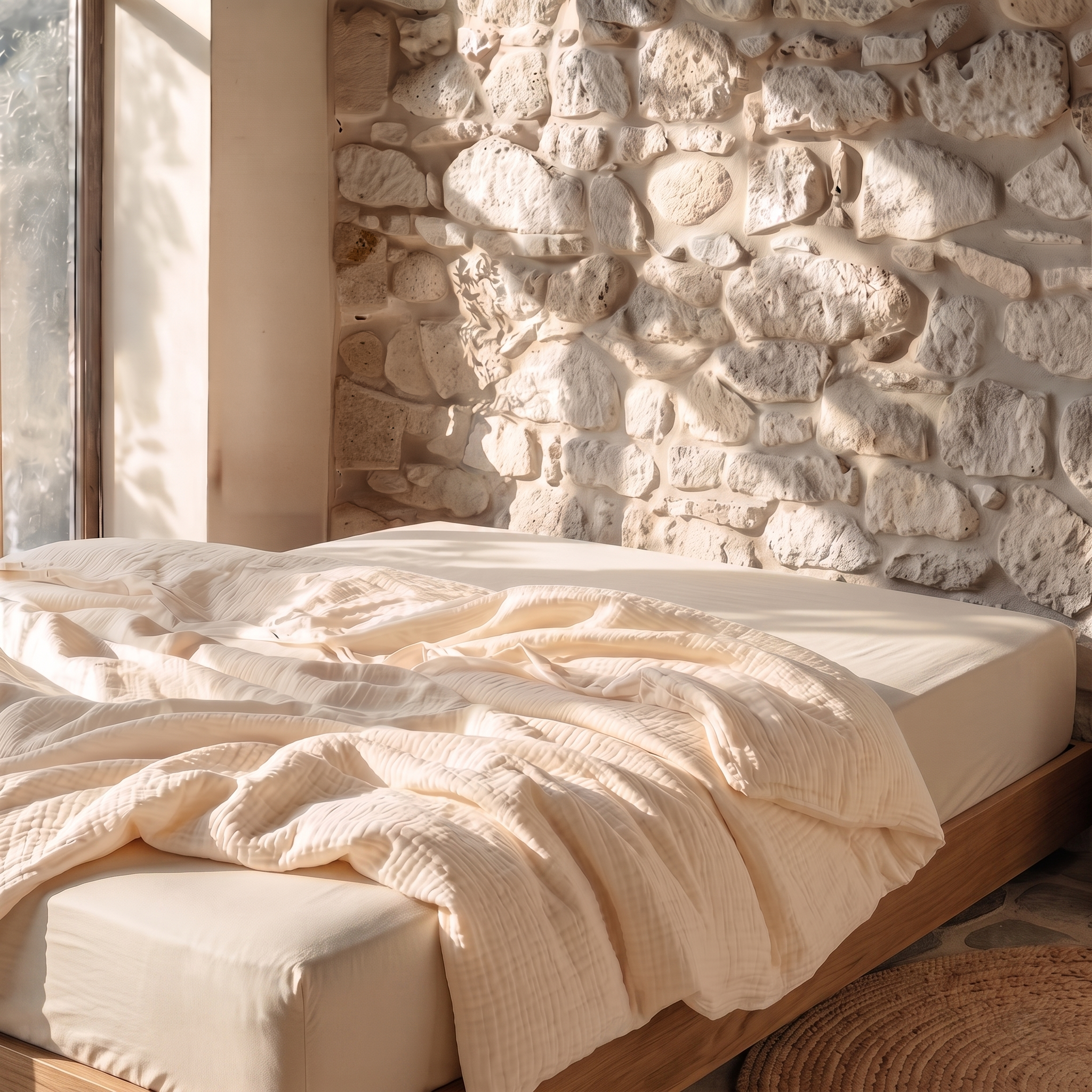 Butter Bean Organic Cotton Percale Extra Deep Fitted Sheet