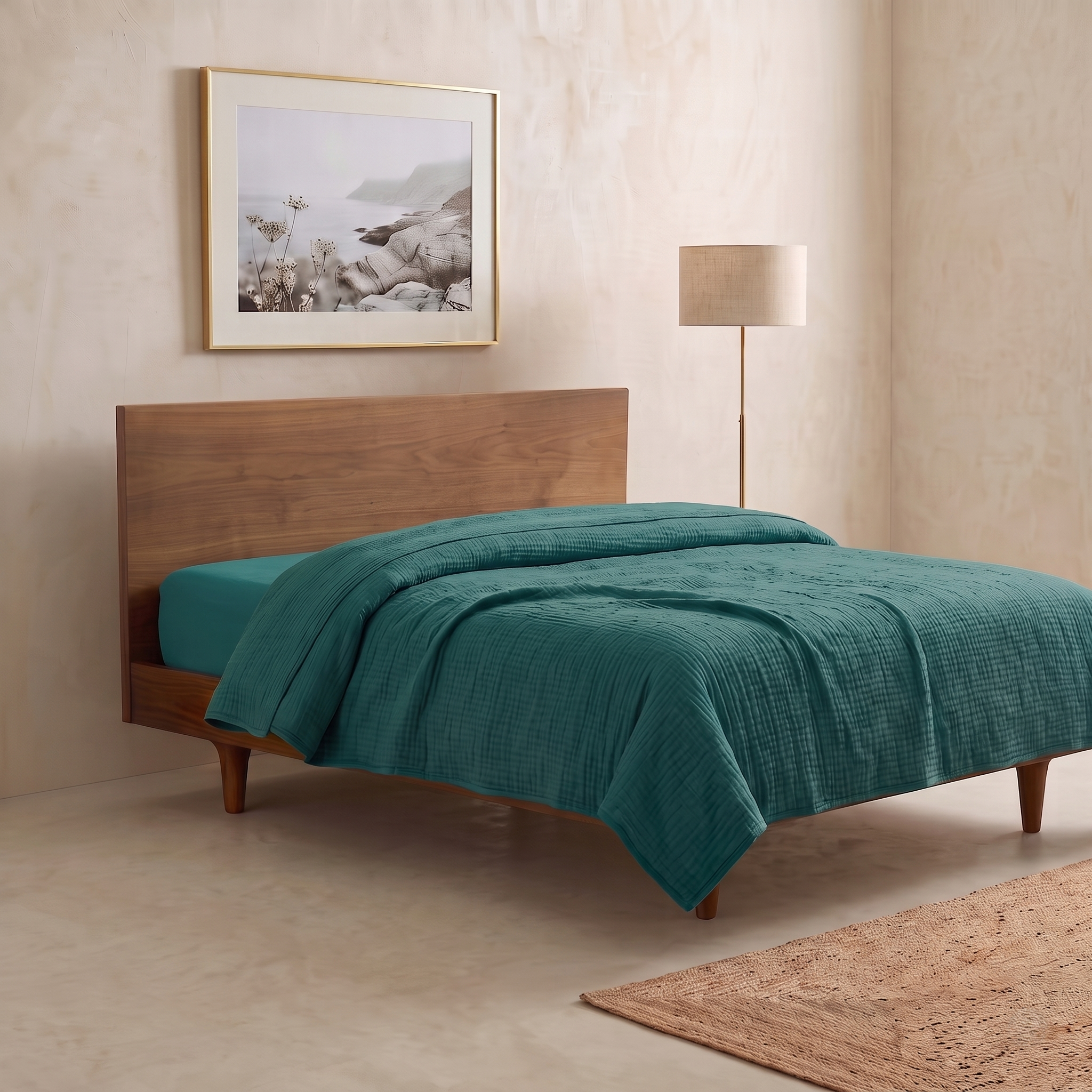 Green Lake Organic Cotton Percale Extra Deep Fitted Sheet