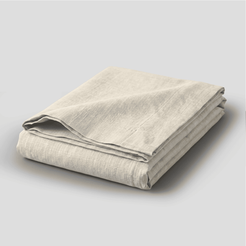 Ivory European Linen  Flat Sheet