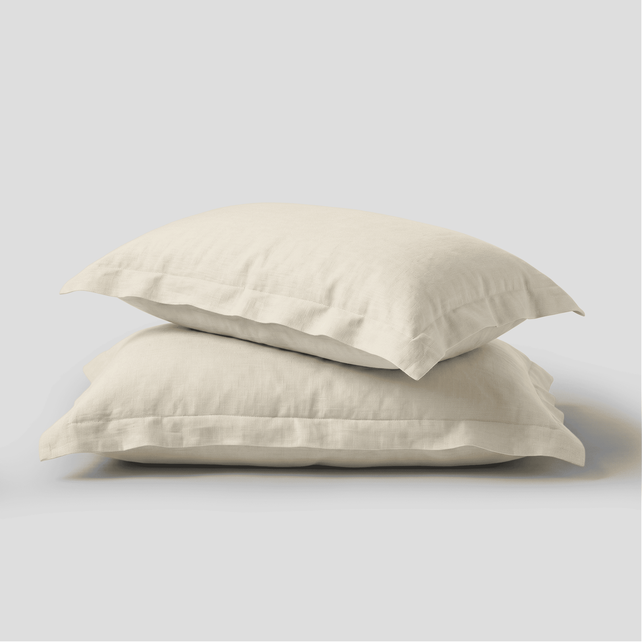Ivory European Linen Chambray Oxford Pillowcases