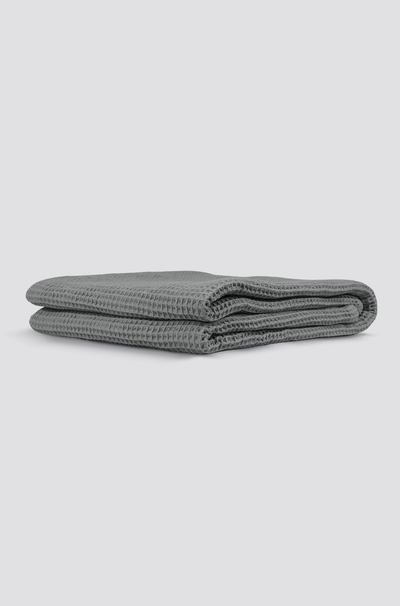 Light Grey Waffle Blanket