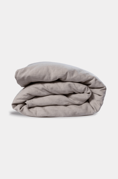 Natural European Linen Chambray Duvet Cover