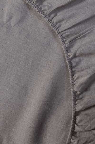 Natural European Linen Chambray Fitted Sheet