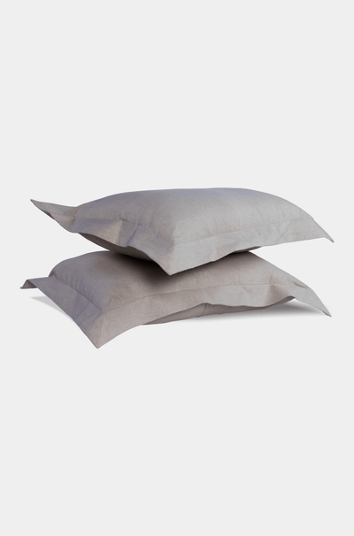 Natural European Linen Chambray Oxford Pillowcases