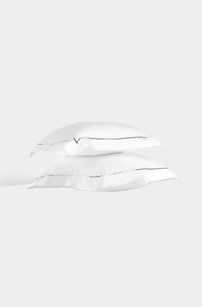 Nightfall Embroidered Sateen Oxford Pillowcases