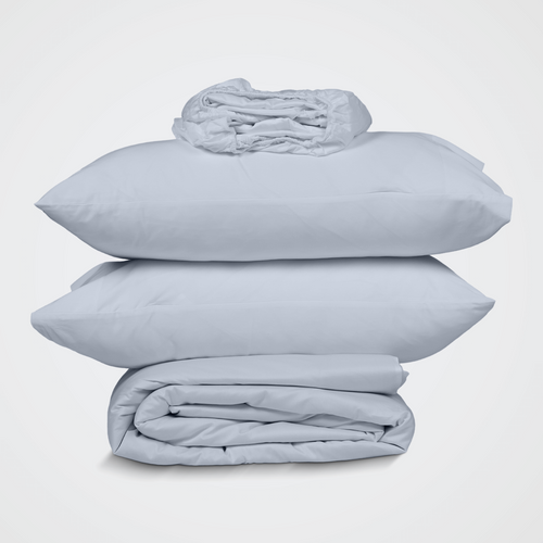 White Crisp Cool Percale Duvet Set