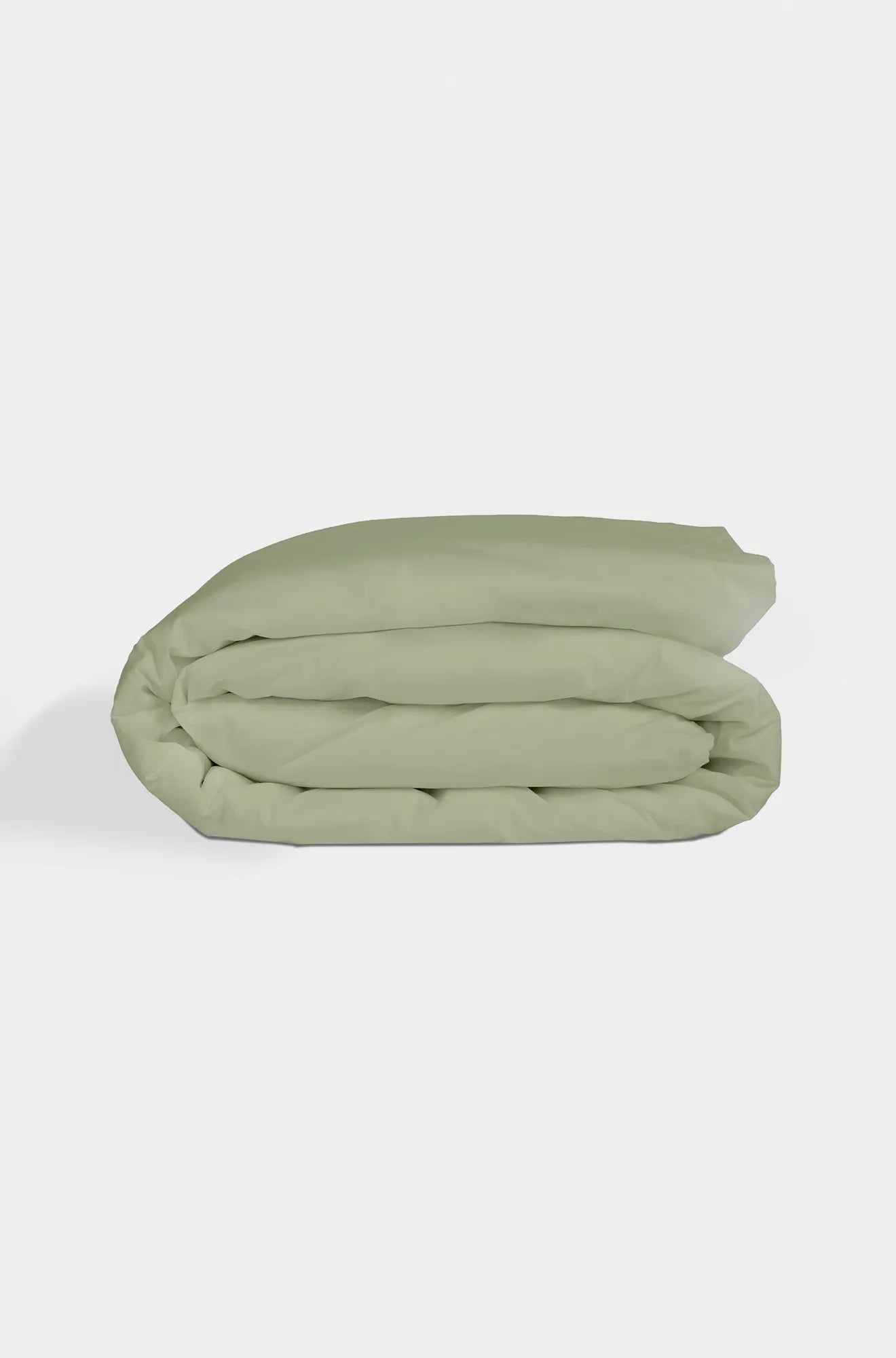 sage organic cotton percale duvet cover
