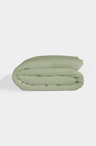 Sage Organic Cotton Percale Duvet Cover