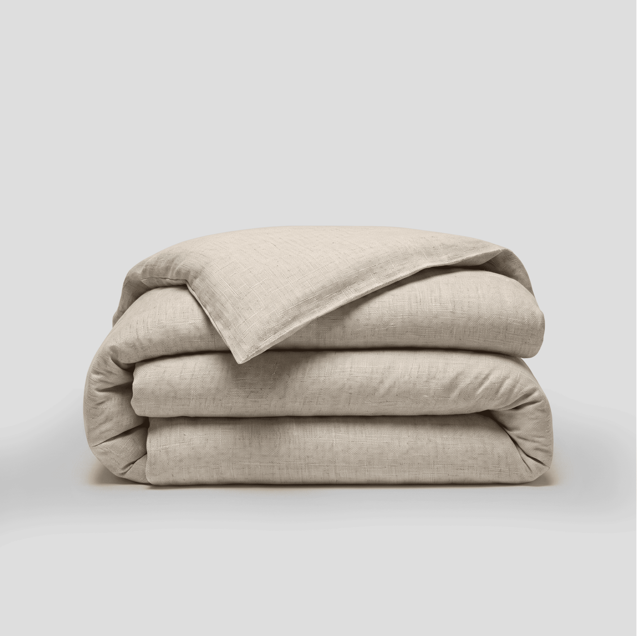 Sand European Linen Chambray Duvet Cover