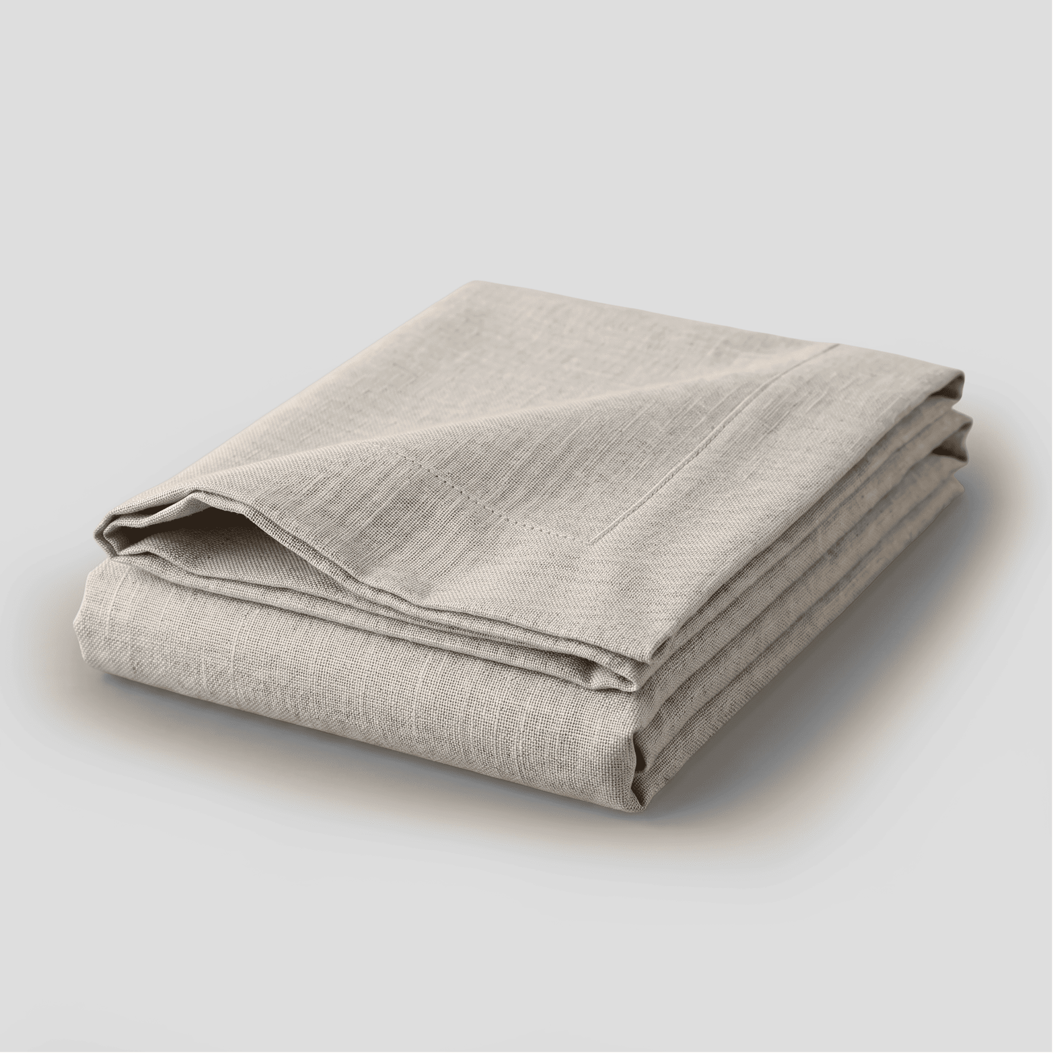 Sand European Linen Chambray Flat Sheet