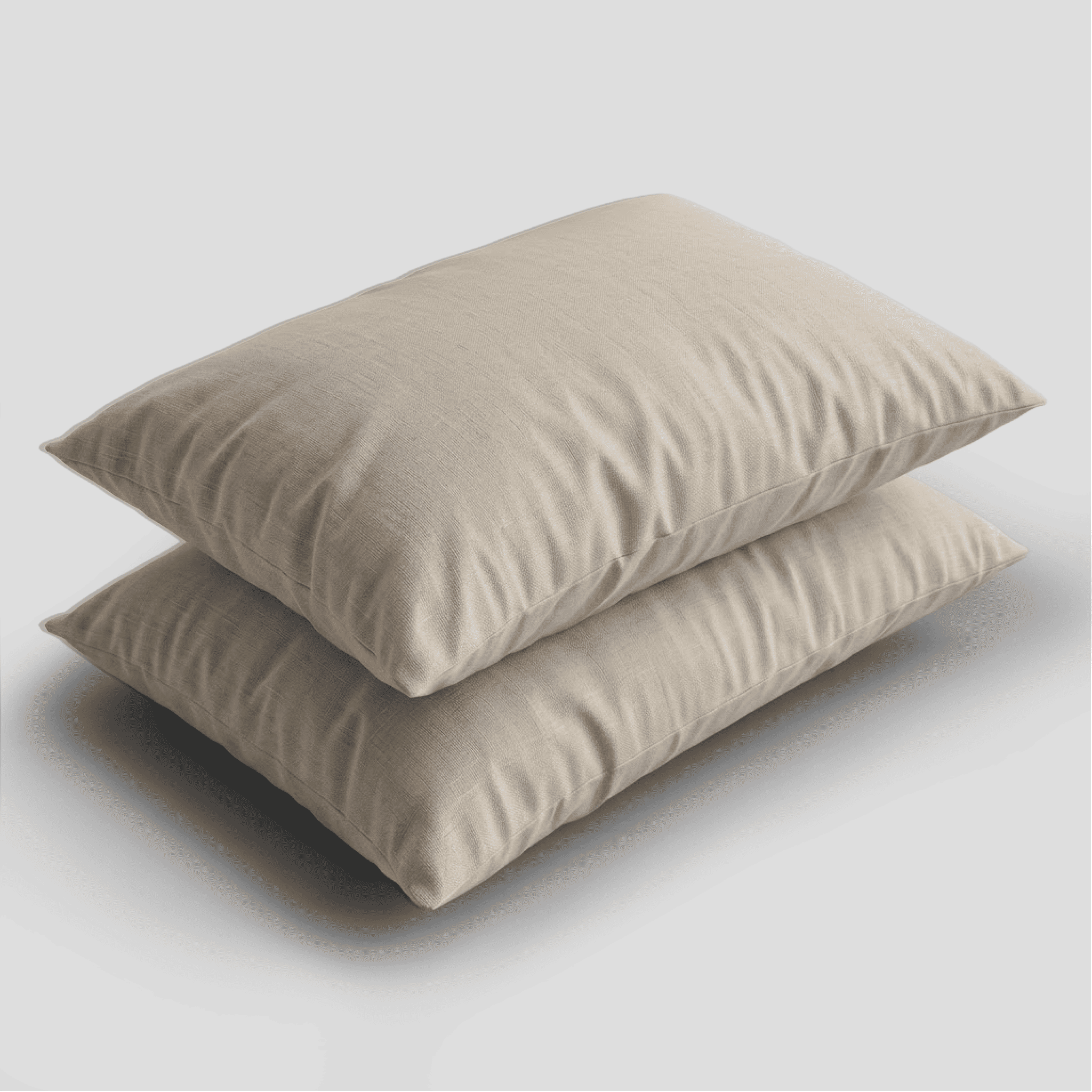 Sand European Linen Chambray Pillowcases