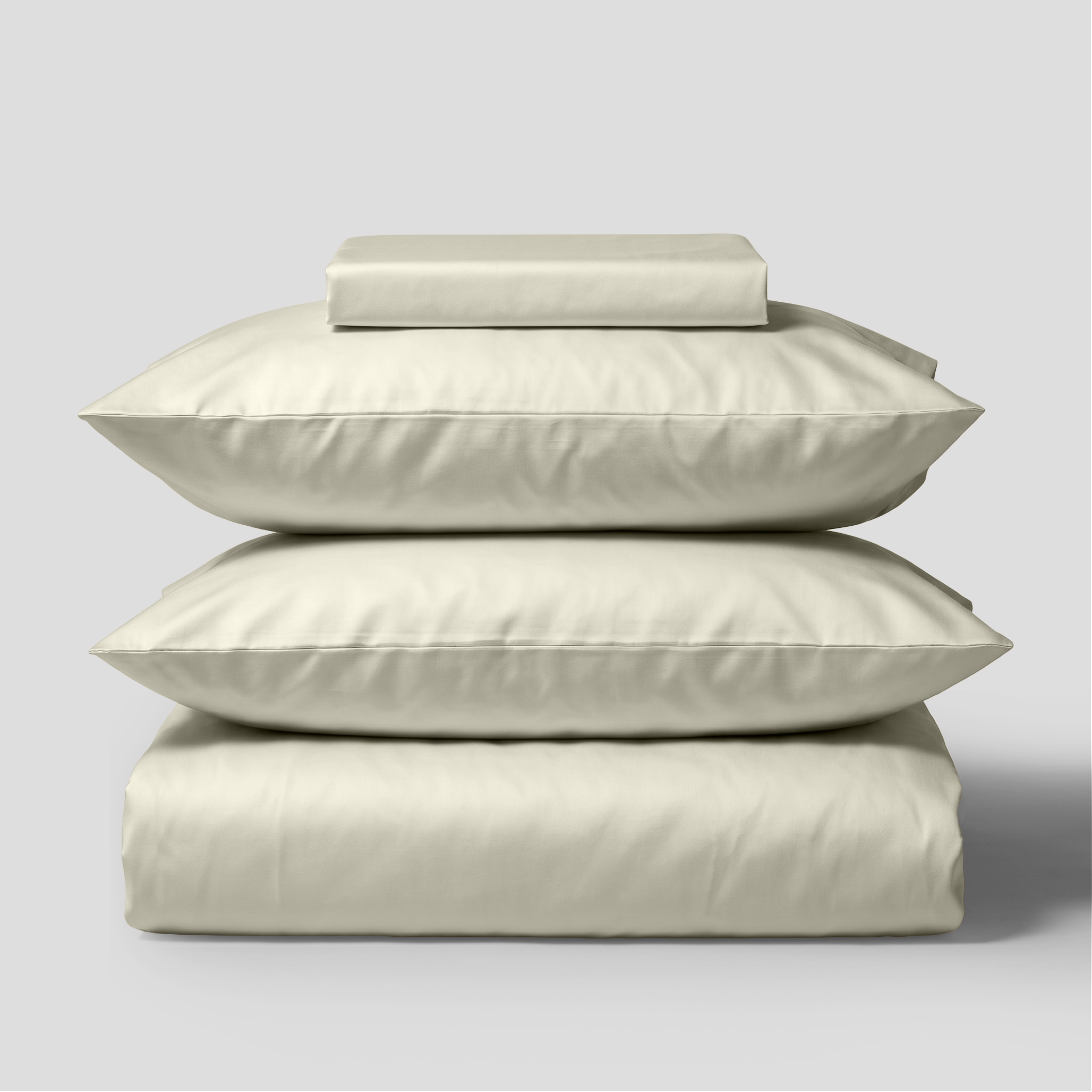 Ivory Silky Soft Sateen Duvet Set