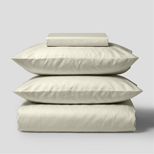 Ivory Silky Soft Sateen Duvet Set