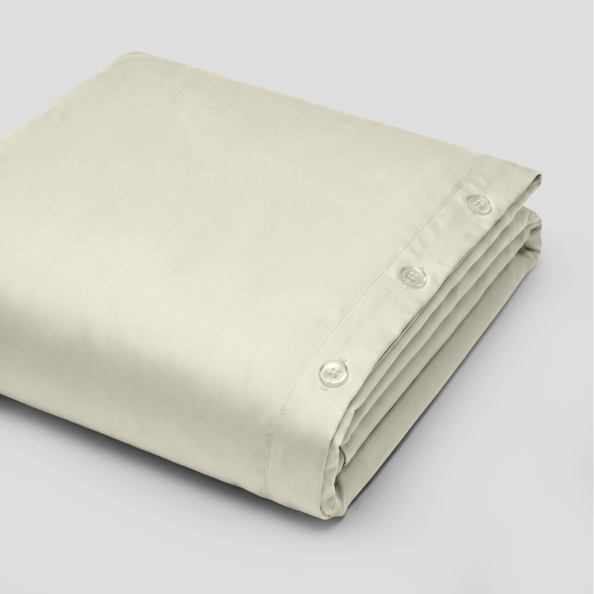 Ivory Luxury Cotton Sateen Duvet Cover