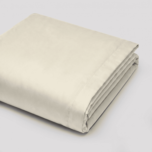 Ivory Luxury Cotton Sateen Duvet Cover