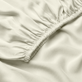Ivory Luxury Cotton Sateen Fitted Sheet