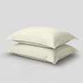 Ivory Luxury Cotton Sateen Oxford Pillowcases