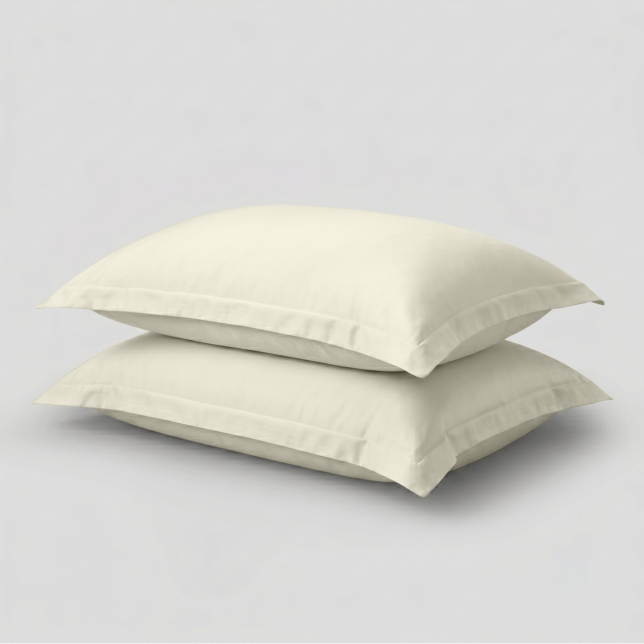 Ivory Luxury Cotton Sateen Oxford Pillowcases