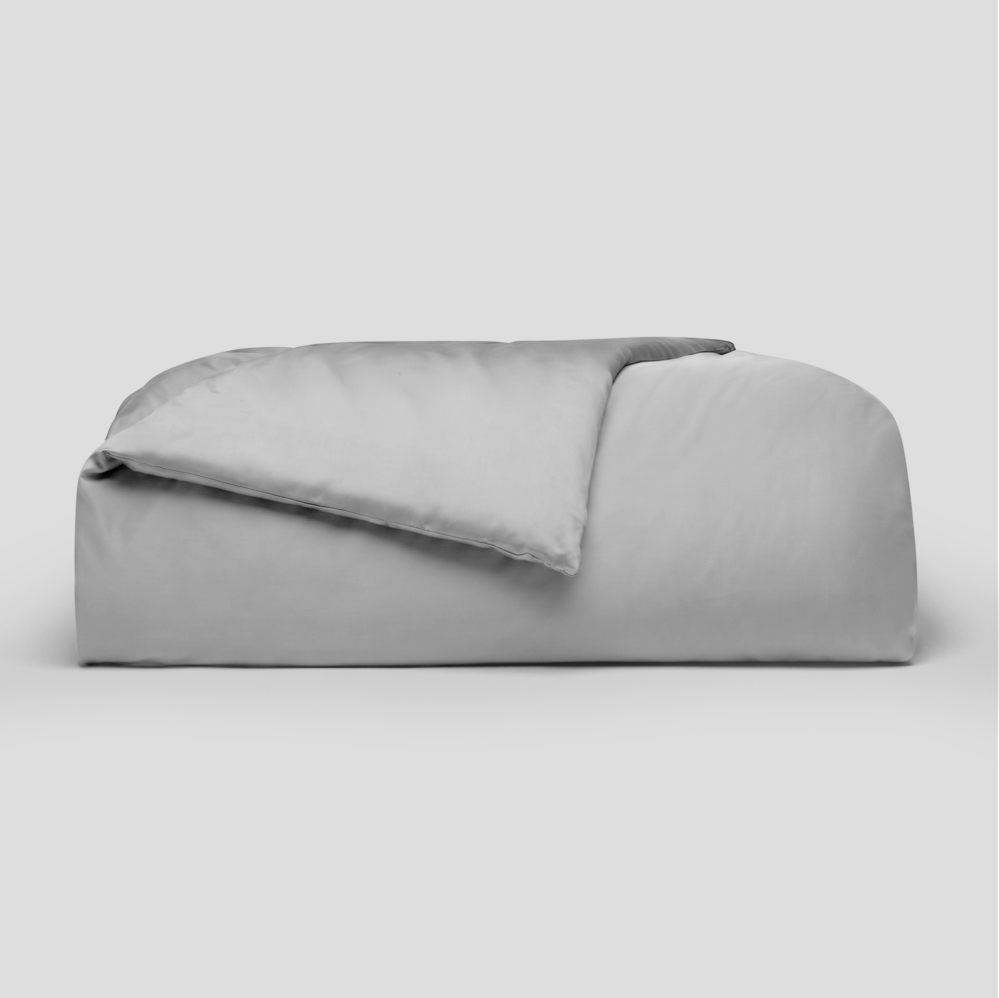 Light Grey Luxury Cotton Sateen Duvet Cover