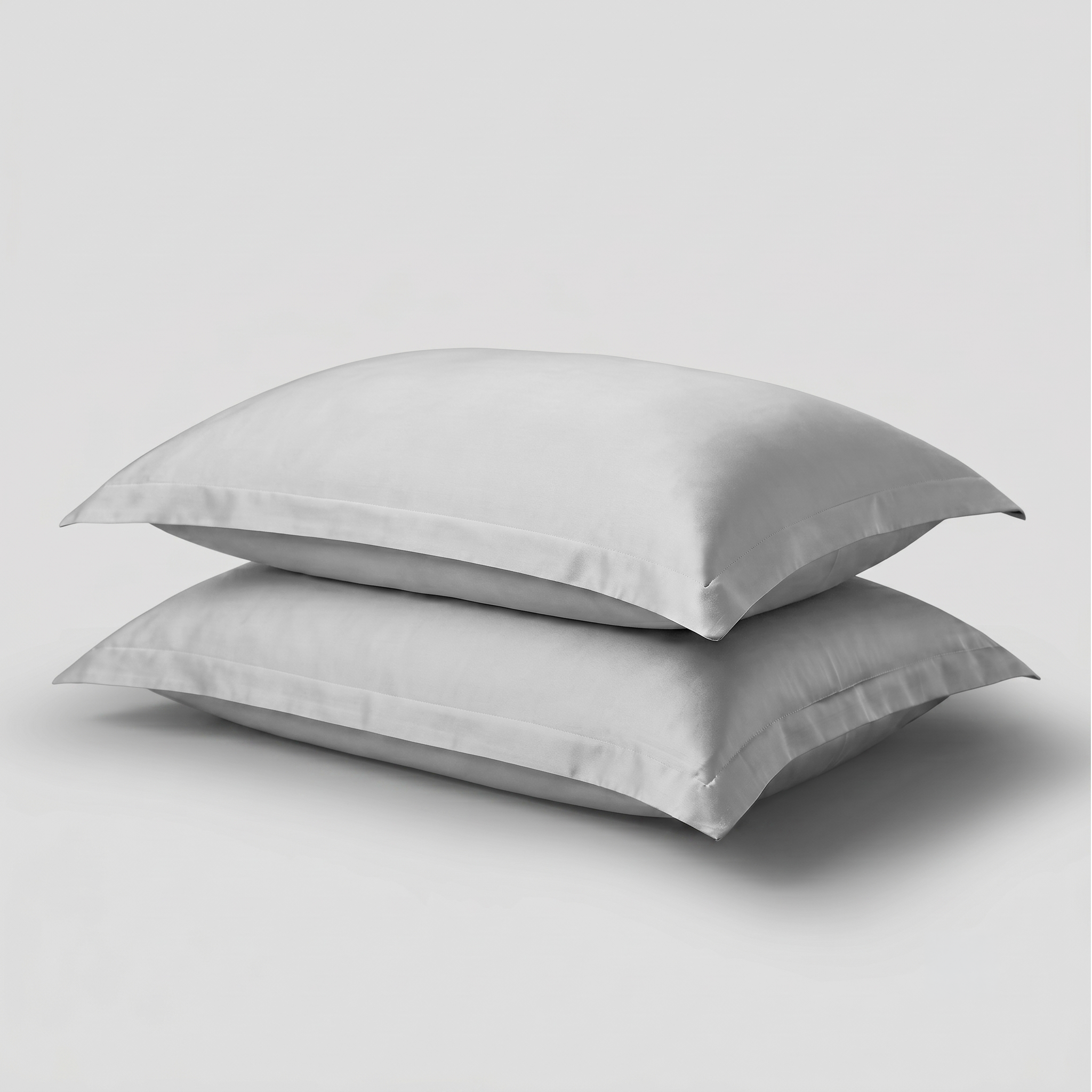 Light Grey Luxury Cotton Sateen Oxford Pillowcases