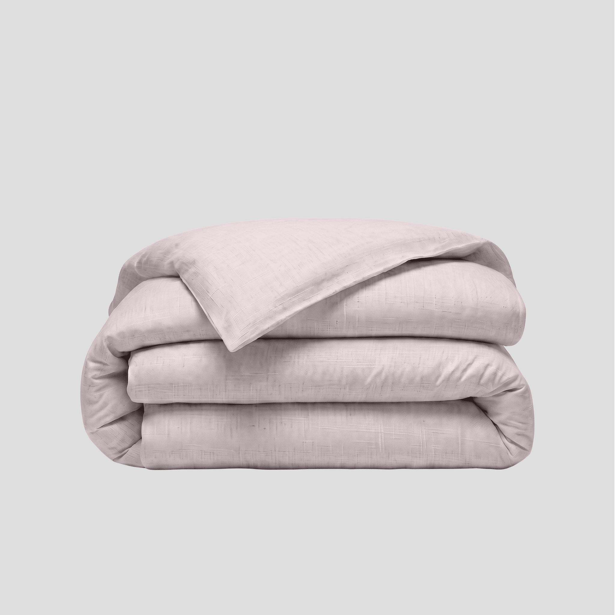 Soft Blush European Linen Chambray Duvet Cover