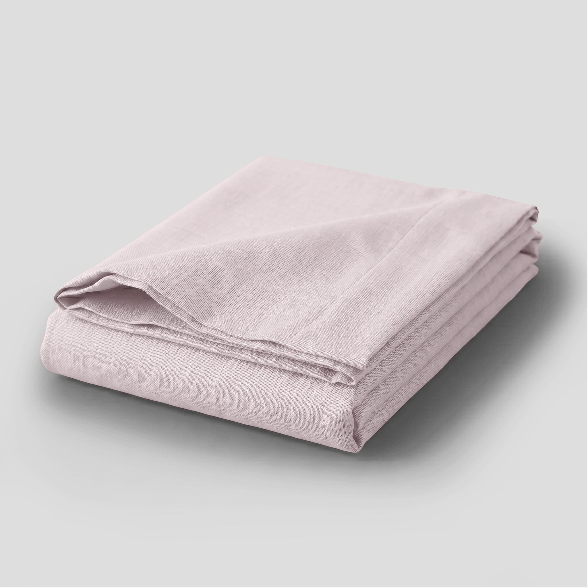 Soft Blush European Linen  Flat Sheet