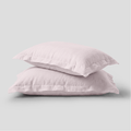 Soft Blush European Linen Oxford Pillowcases