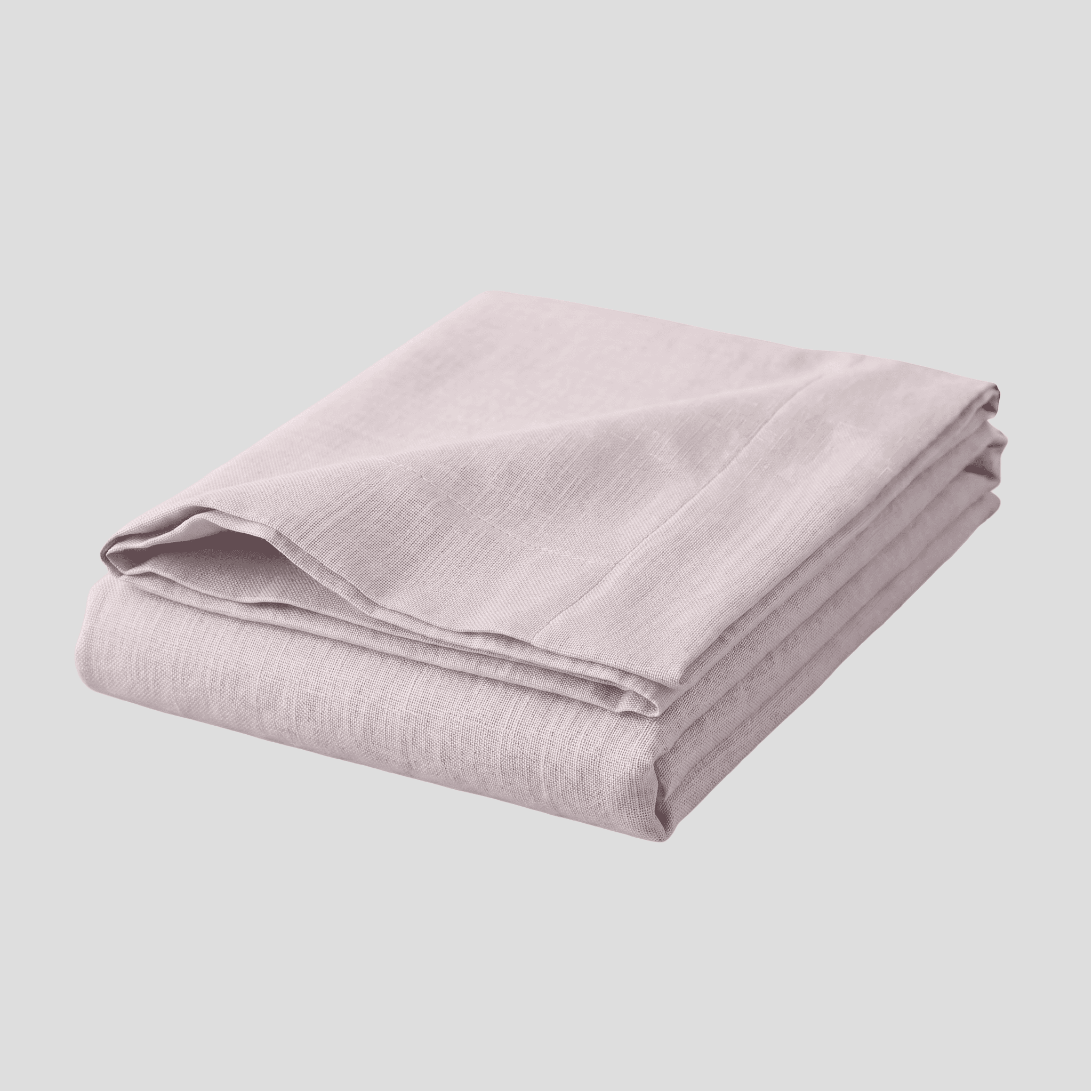 Soft Blush European Linen Chambray Flat Sheet