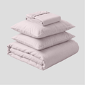 Soft Blush Breathable Linen Duvet Set