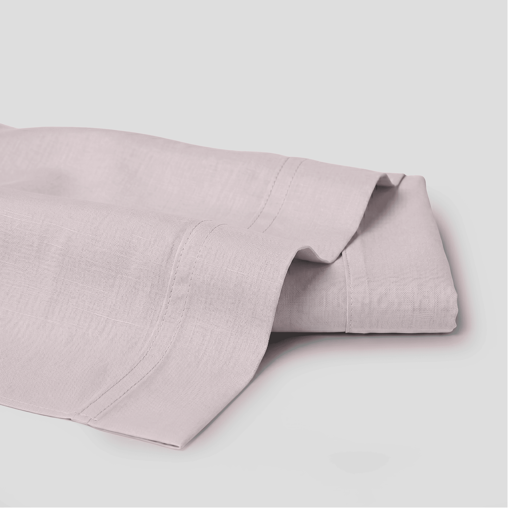 Soft Blush European Linen Chambray Flat Sheet
