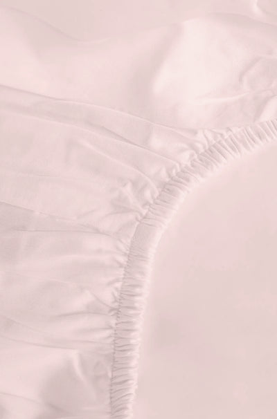 Soft Blush Organic Cotton Percale Fitted Sheet