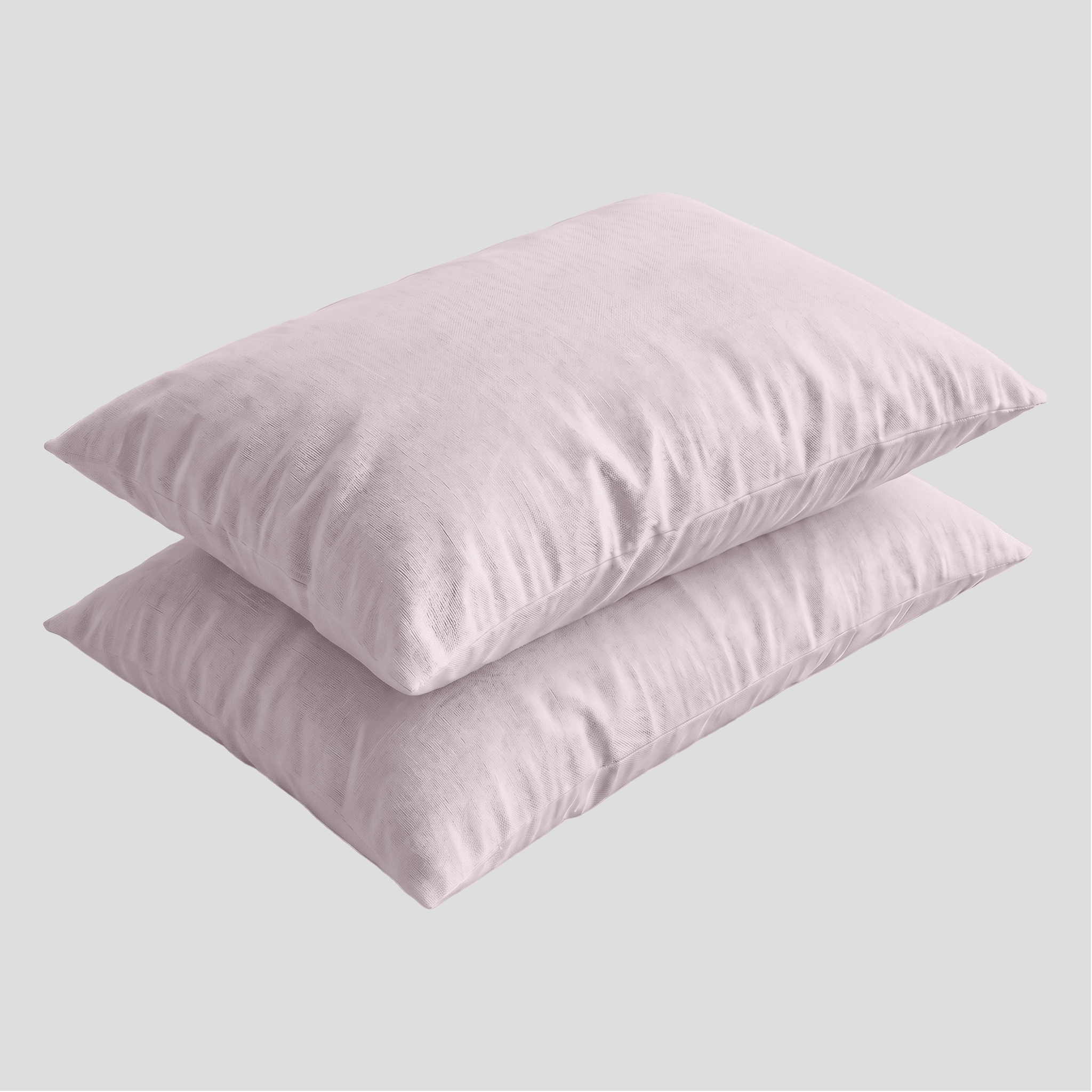 Soft Blush European Linen Chambray Pillowcases