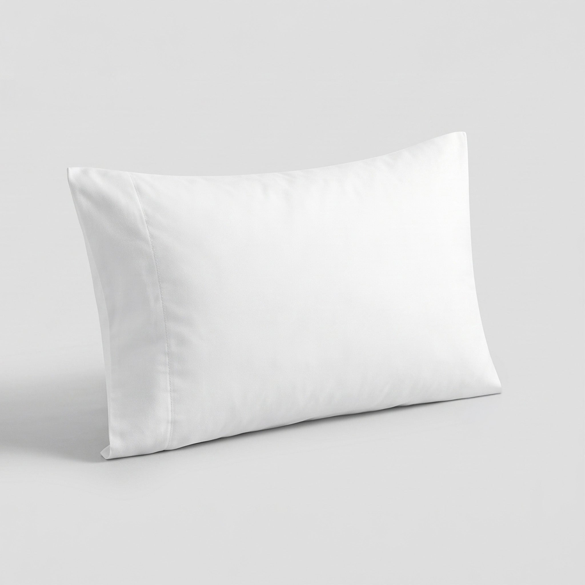 White Organic Cotton Percale Pillowcase