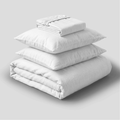 White Breathable Linen Duvet Set