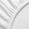 White European Linen Chambray Fitted Sheet