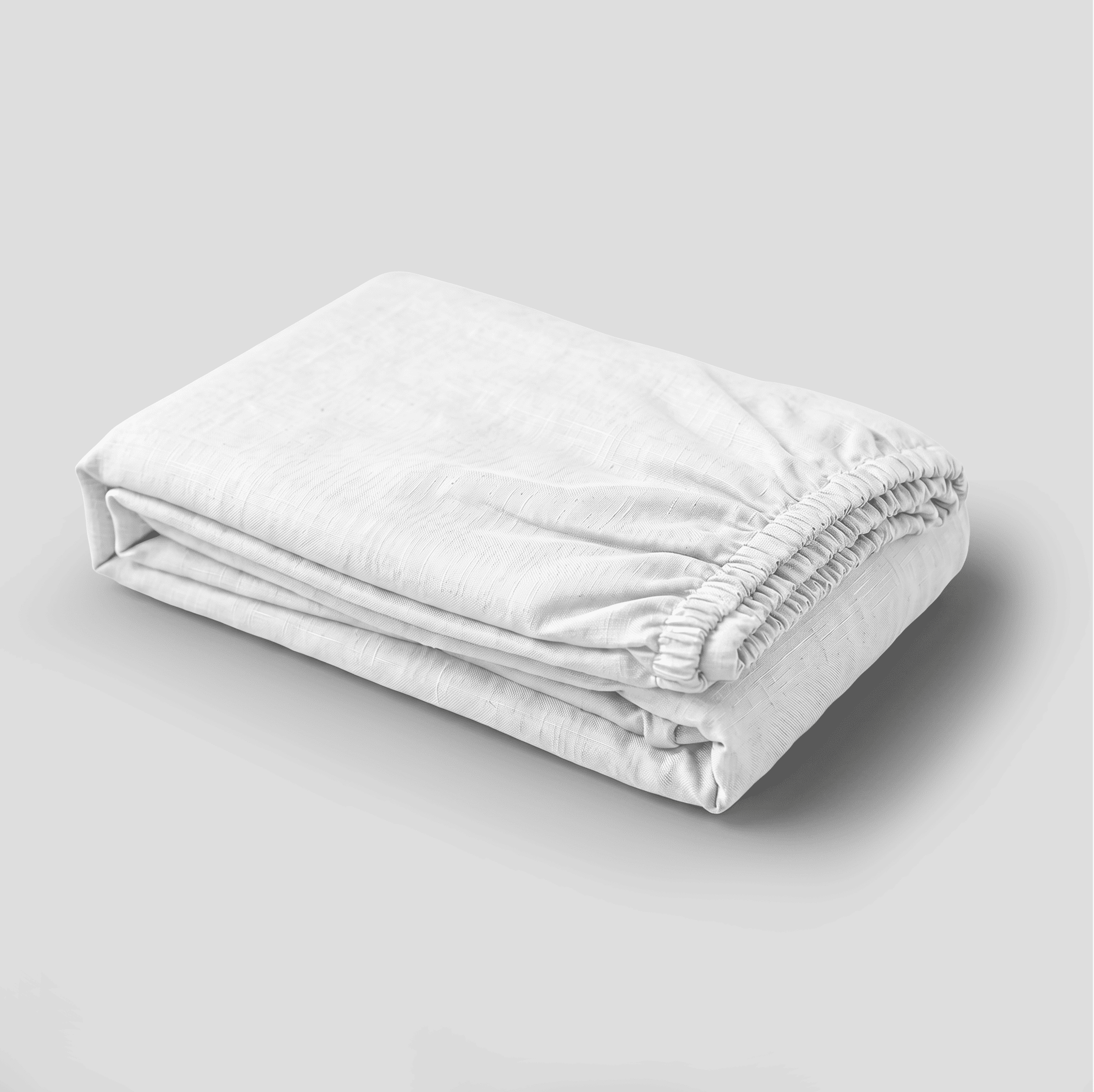 White European Linen Chambray Fitted Sheet