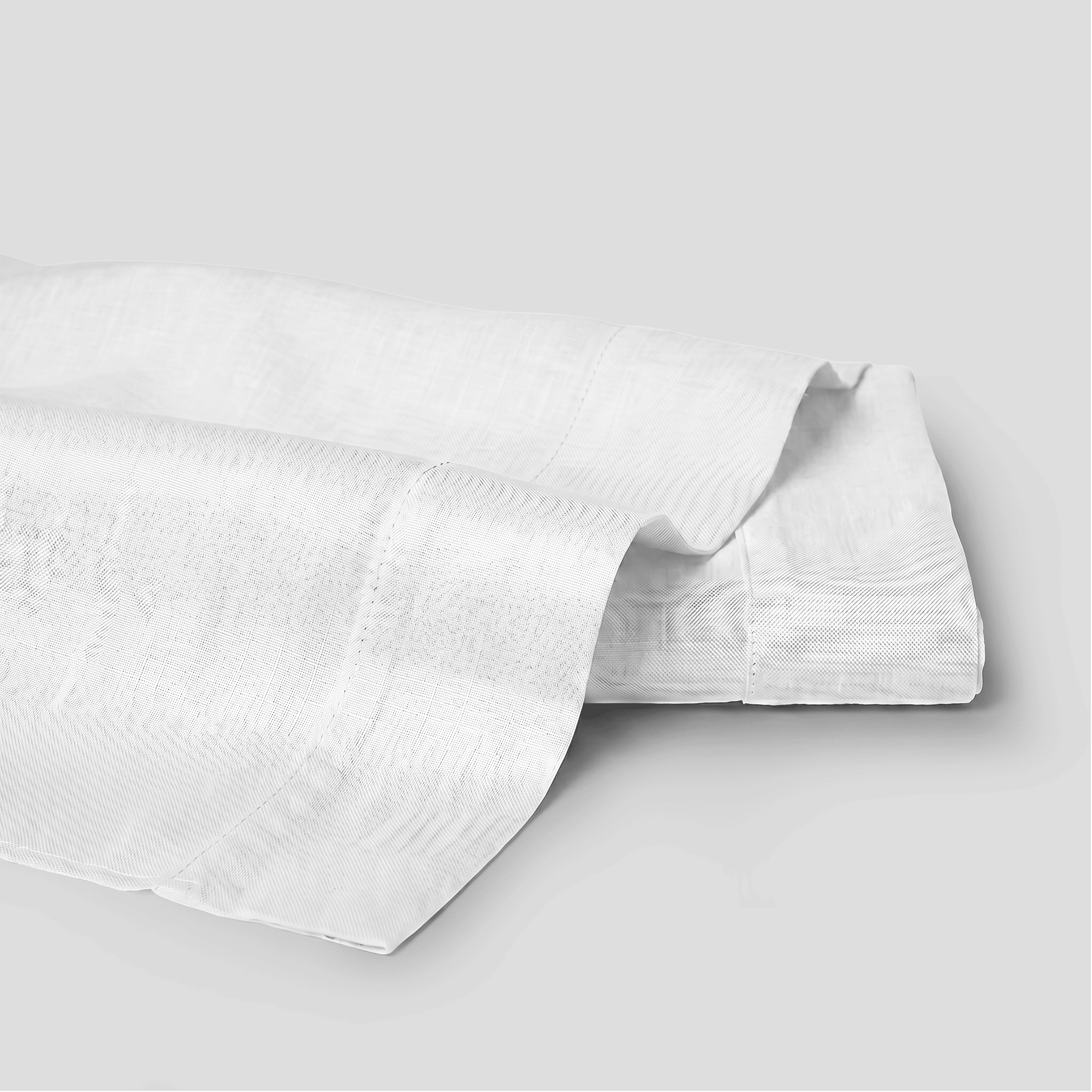 White European Linen Chambray Flat Sheet