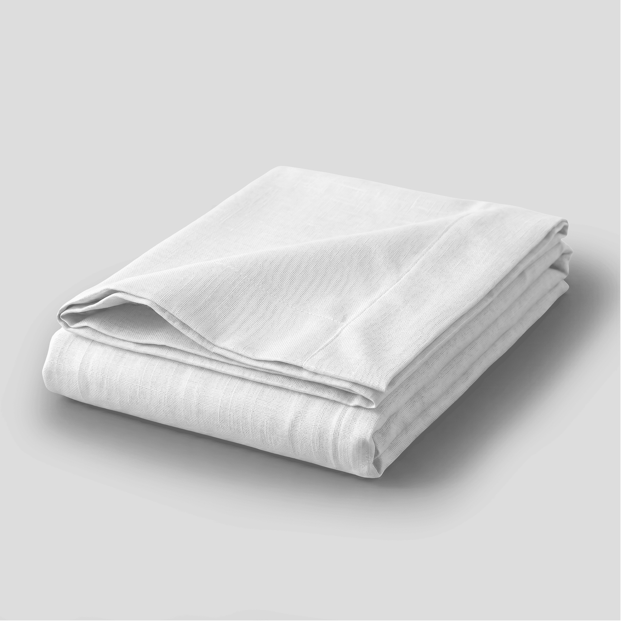 White European Linen Chambray Flat Sheet