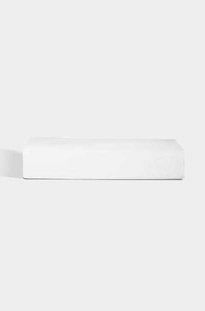 White Luxury Cotton Sateen Flat Sheet