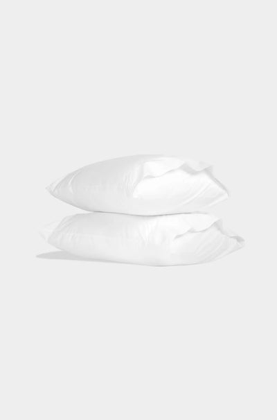 White Organic Cotton Percale Pillowcases