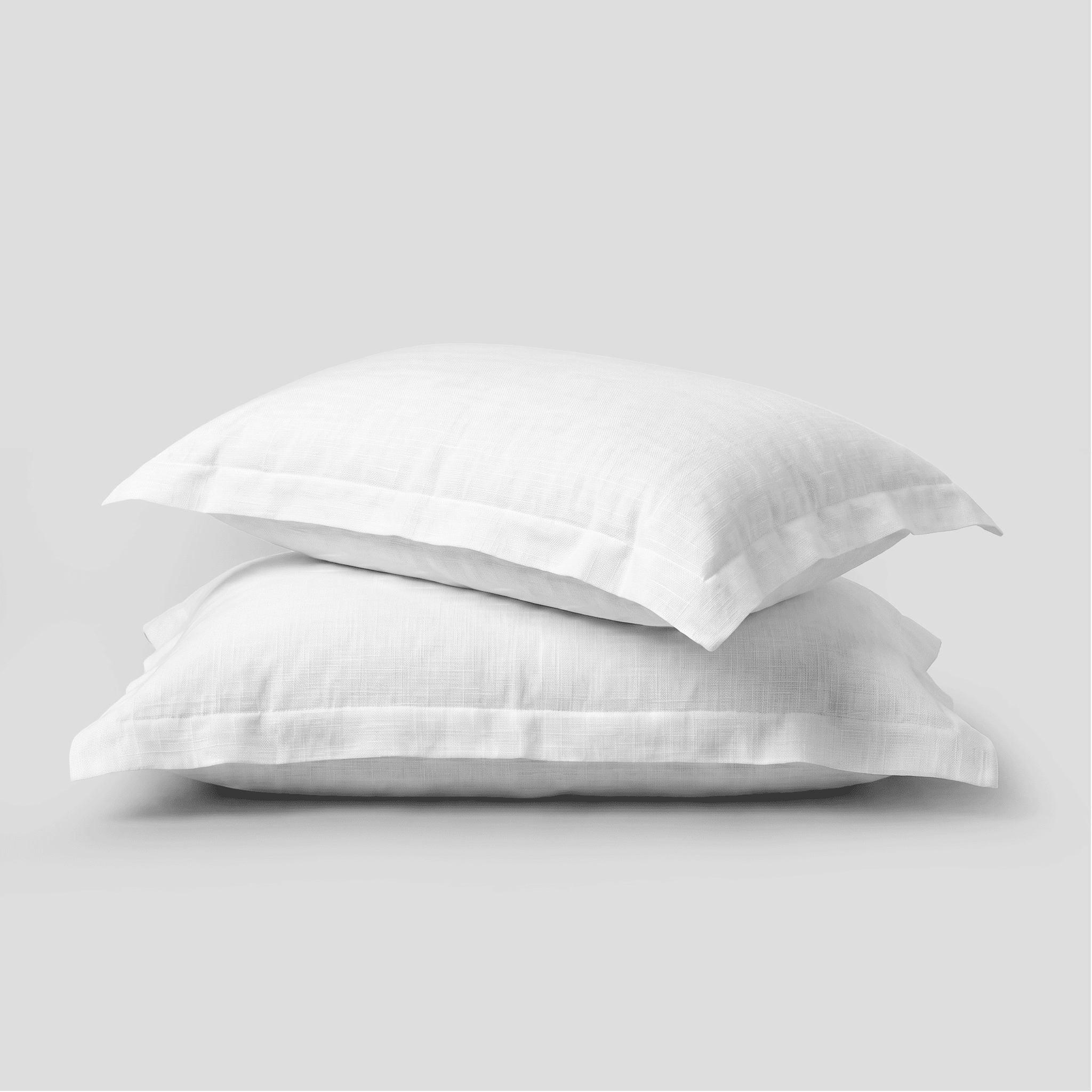 White European Linen Chambray Oxford Pillowcases